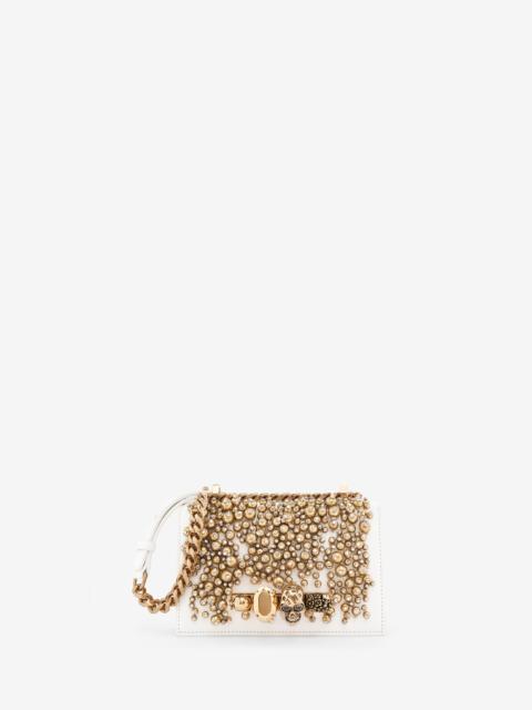 Alexander McQueen Crystal Embroidery Mini Jewelled Satchel