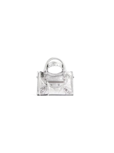 BALENCIAGA Women's Le City Bag Nano  in Silver