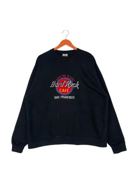 Other Designers Rare Hard Rock Cafe San Francisco Embroided Logo Sweatshirt