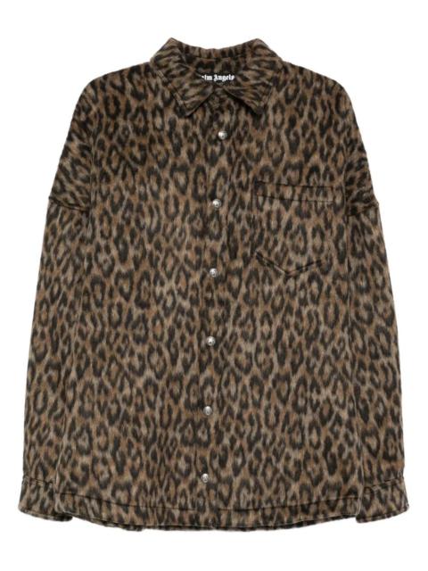 Palm Angels Palm Angels Men "Classic Logo Animalier" Overshirt