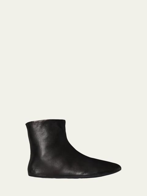 The Row Stella Leather Booties