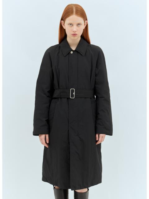 Burberry Women Long Nylon Cotton Padded Car Coat