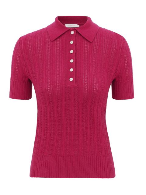 Zimmermann RIBBED KNIT POLO