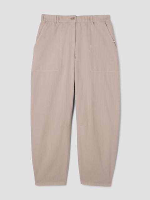 EILEEN FISHER Garment-Dyed Utility Cotton Arch Pant