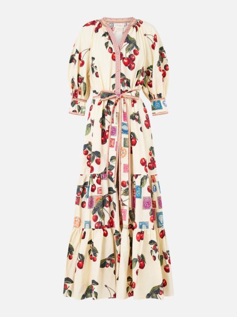 CAMILLA TIERED SHIRT DRESS WITH SHORT SLEEVE