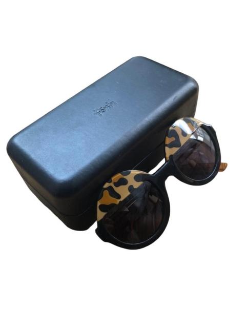 Ksubi Ksubi Leopard Print Arm Sunglasses Skull Button With Case