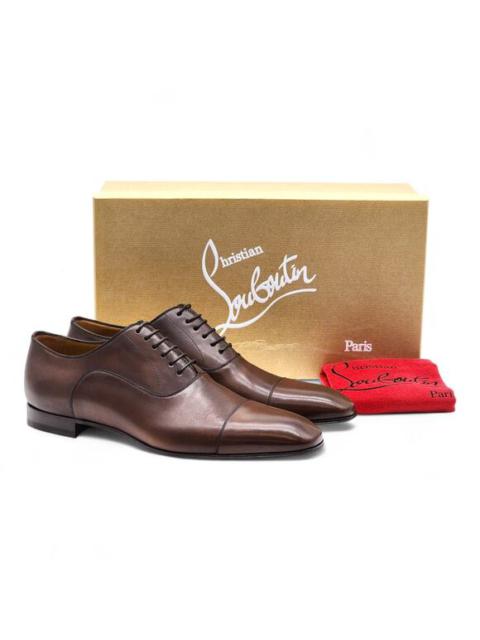 Christian Louboutin Greggo Leather Oxford Shoes in Brown EU 43.5 US 10.5 - $995