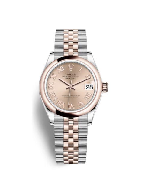ROLEX Rolex Datejust 31 Rose Dial Automatic Ladies Steel and 18kt Everose Gold Jubilee Watch 278241PRJ
