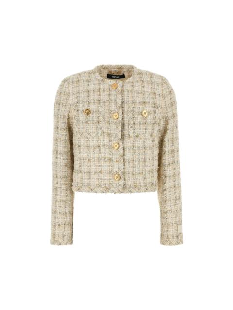 VERSACE VERSACE Multicolor Tweed Blazer New & Authentic (Women's siz