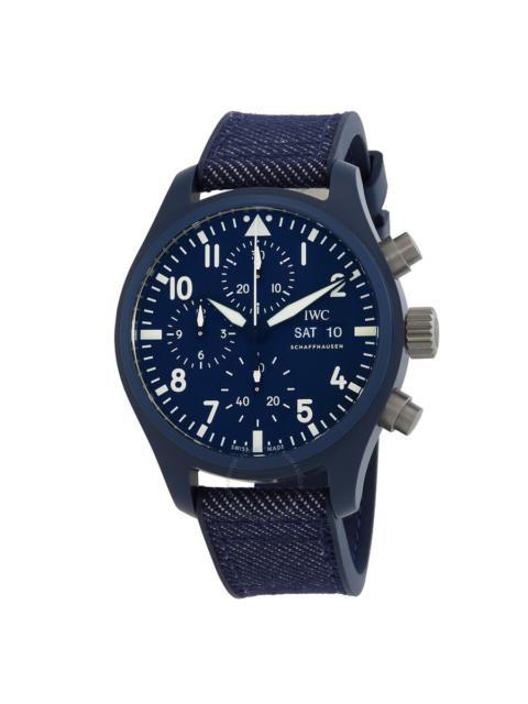 IWC Schaffhausen IWC Top Gun 41 Oceana Chronograph Automatic Blue Dial Men's Watch IW389404