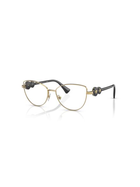 VERSACE Versace 55mm Cat Eye optical glasses in Gold at Nordstrom