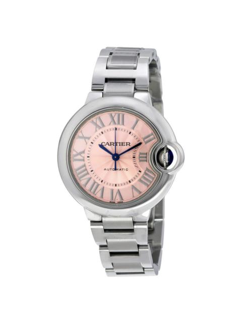 Cartier Cartier Ballon Bleu Pink Dial Stainless Steel Automatic Ladies Watch W6920100