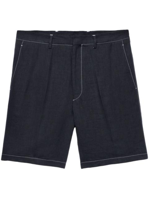 Prada Men Linen Bermudas