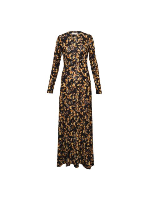 ULLA JOHNSON Amari Jersey Long Sleeve Dress