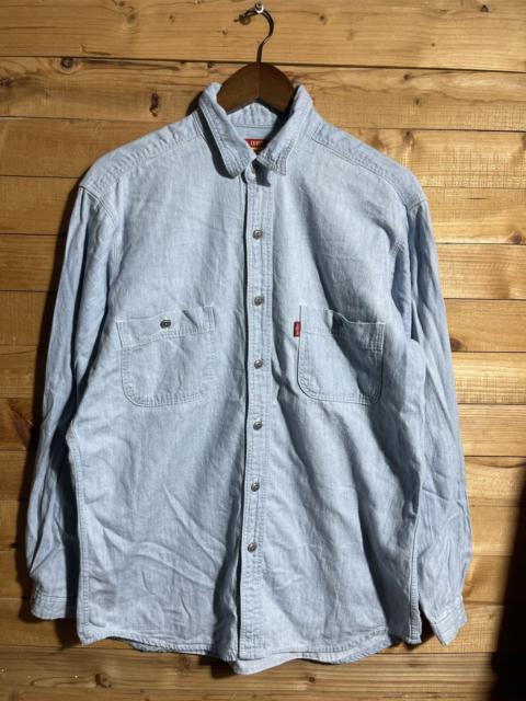 Vintage levis work wear button shirt