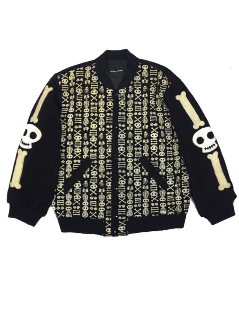 Other Designers Vintage - Vintage Hysteric Glamour Varsity Wool Skull/Skeleton. J103