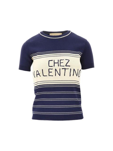 Valentino 'CHEZ VALENTINO' SHORT-SLEEVED SWEATER