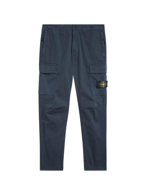 Stone Island Stone Island Stretch Cotton Cargo Trousers in Navy Blue at Nordstrom