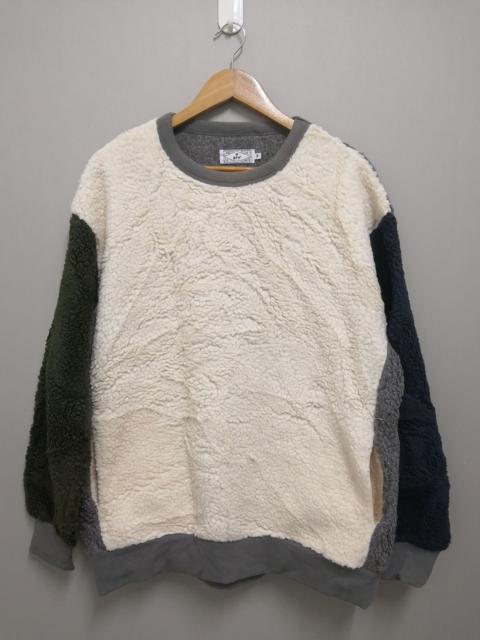 Other Designers Japanese Brand - Grn Tokyo Multi Color Fleece Mens Sweatshirt