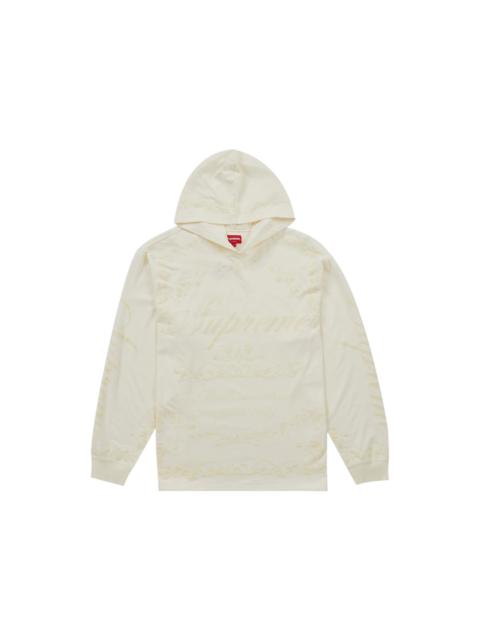 Supreme Supreme Celebre Hooded L/S Top White