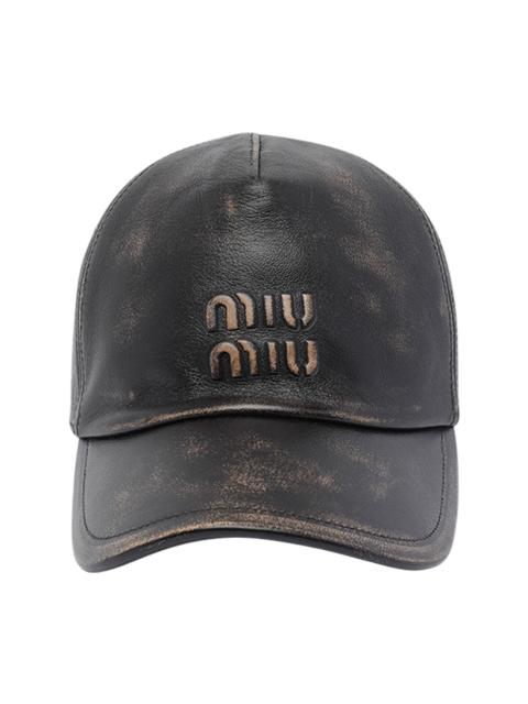 Miu Miu Miu Miu Women Miu Miu Logo Baseball Cap