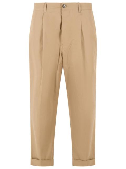 AMI Paris Ami Paris 'Carrot' Beige Cotton Pants Men