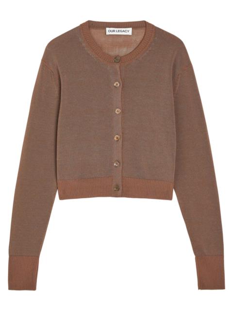 Our Legacy Our Legacy Micro Cotton-blend Cardigan