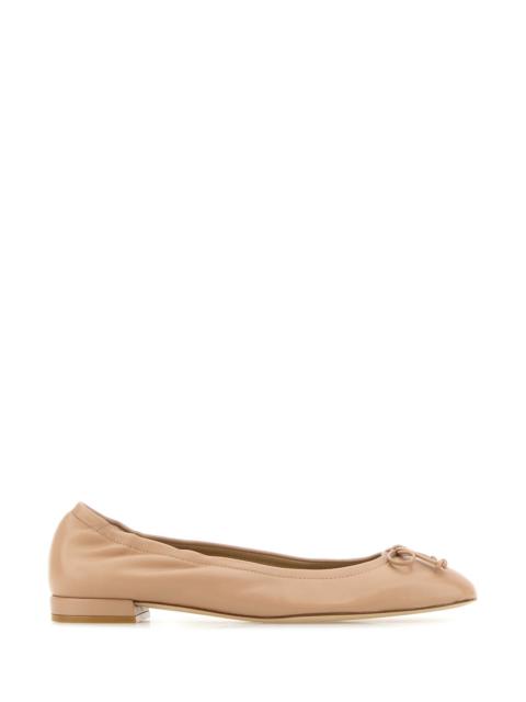 Stuart Weitzman Powder pink leather Bria ballerinas