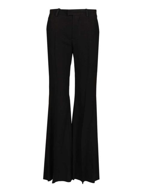 BALENCIAGA Balenciaga Women Flared Trousers In Black Flowing Viscose