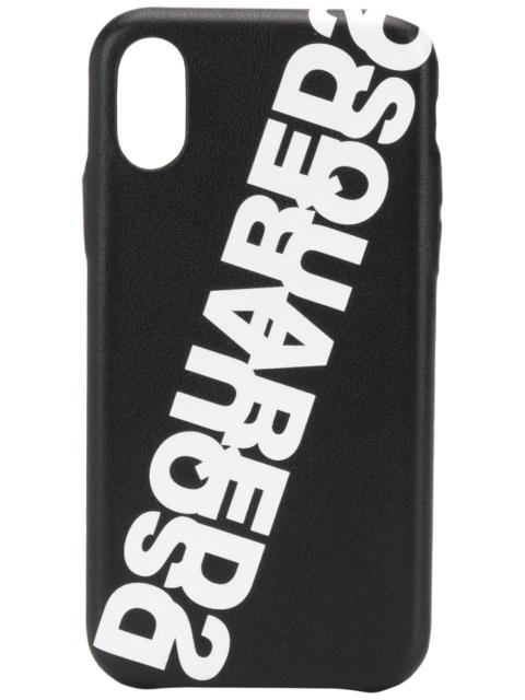 DSQUARED2 logo-print iPhone X case