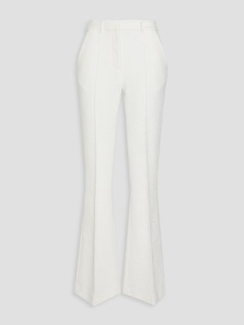 REBECCA VALLANCE Claire bouclé-tweed flared pants