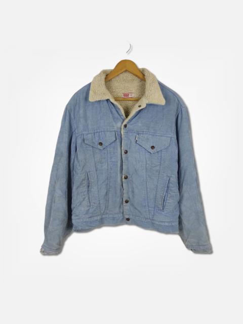 Levi's 80s Corduroy Sherpa Lined Work Jacket Travis