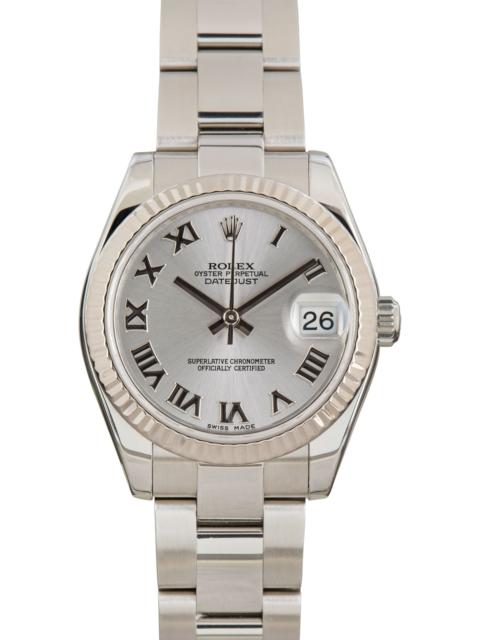 ROLEX Ladies Rolex Datejust 31 Ref 178274 Rhodium Roman Dial