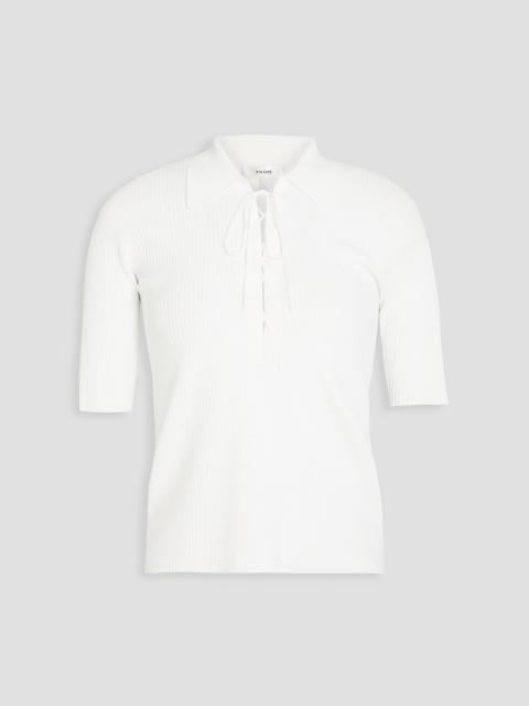 FRAME Ribbed-knit top