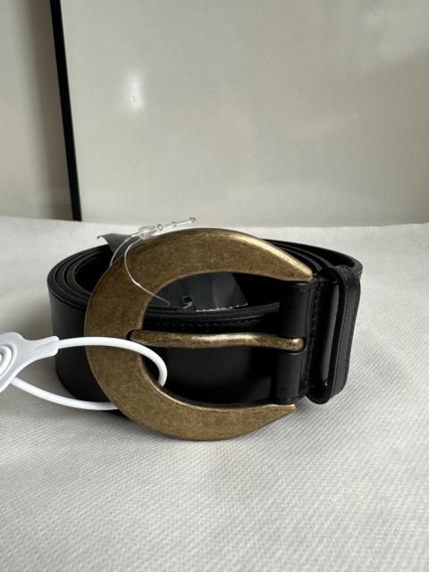 SAINT LAURENT Saint Laurent Black Leather Belt