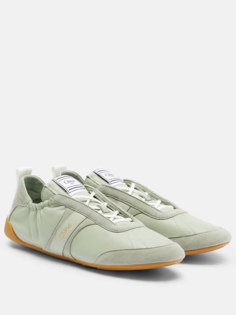 Chloé Chloé Kick leather-trimmed sneakers