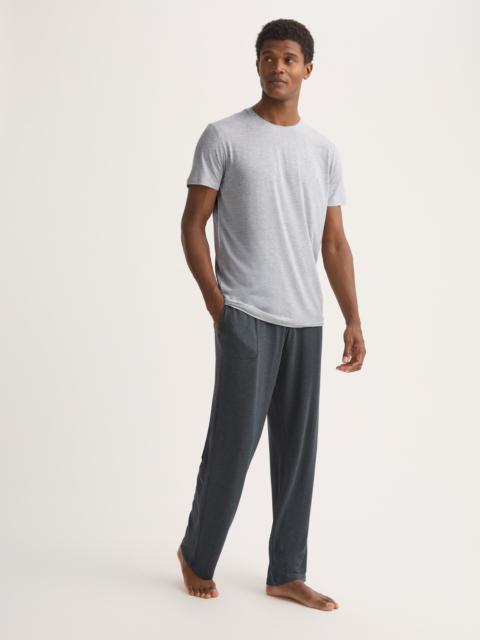 Derek Rose Men's T-Shirt Ethan Micro Modal Stretch Silver