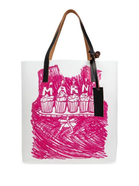 Marni Tribeca Logo-Print Tote Bag 30Th Anniversary