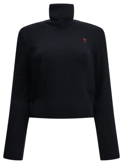 AMI Paris AMI Paris Ami De Coeur Turtleneck Sweater Blue