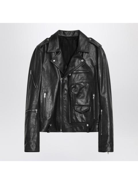 Rick Owens Rick Owens Black Leather Biker Jacket Men