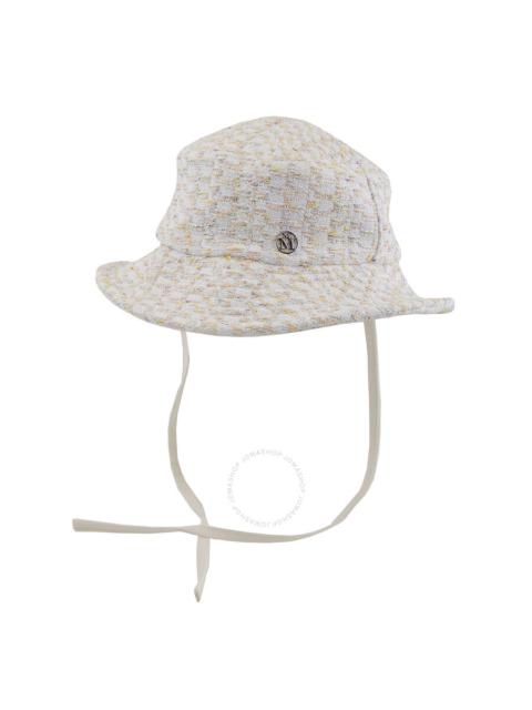 MAISON MICHEL Maison Michel Ladies Angele Light Tweed Bucket Hat