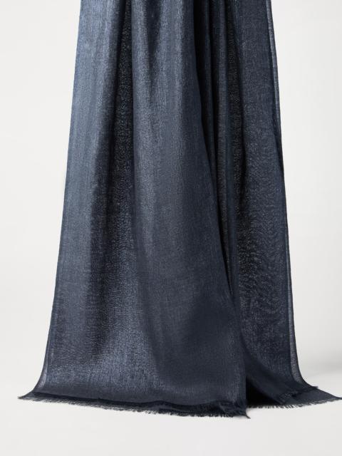 Brunello Cucinelli Cashmere and silk sparkling scarf