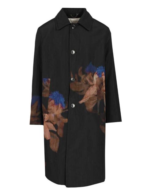 Dries Van Noten Dries Van Noten Men Printed Wool-Blend Coat