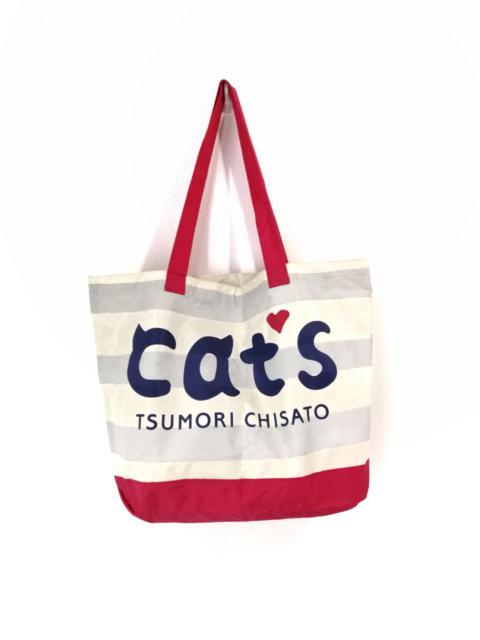 Other Designers Issey Miyake - Tsumori Chisato Cats Tote Bag Stripe Design Nice Design