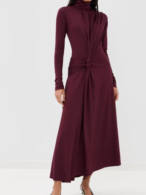 Victoria Beckham Twist Detail High Neck Dress