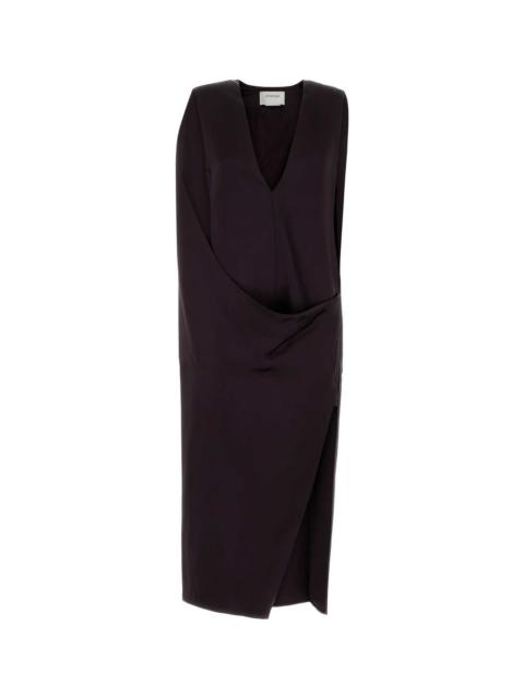 Sportmax Aubergine Satin Austria1234 Dress