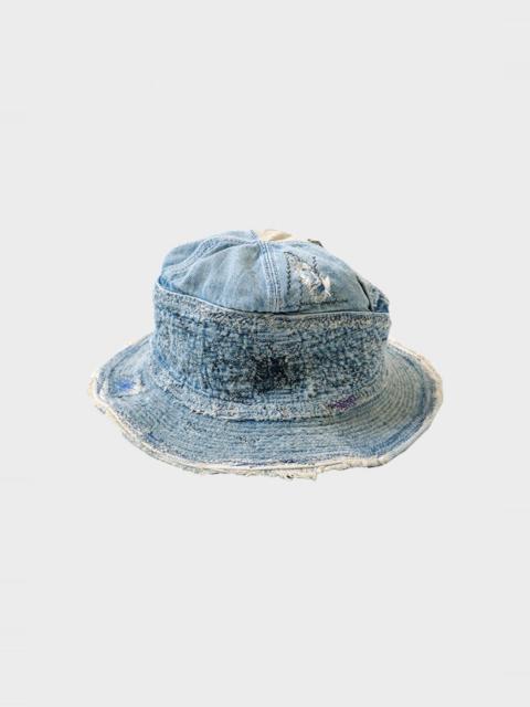 Kapital 11.5OZ DENIM THE OLD MAN AND THE SEA HAT (CRASH REMAKE) - INDIGO