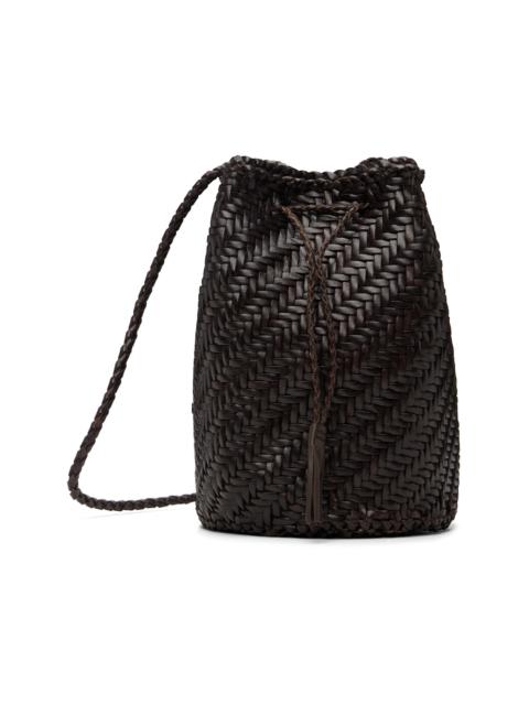 DRAGON DIFFUSION Brown Pompom Double Jump Bag