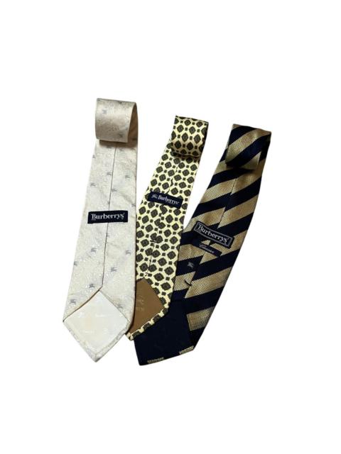 Burberry Italian Silk Tie Lot of 3