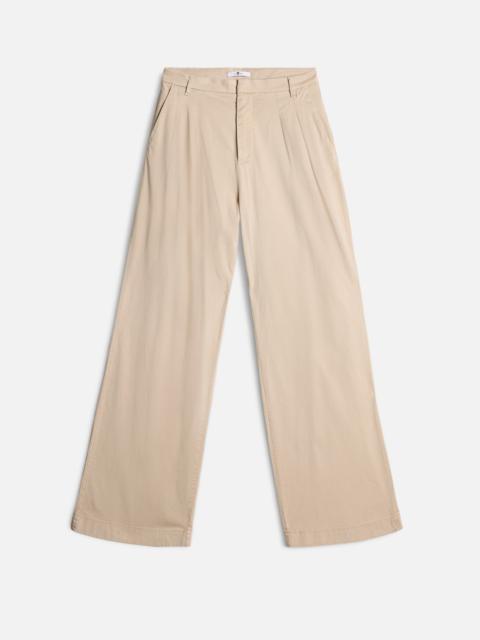 7 For All Mankind Pleated Chino in Cold Brew